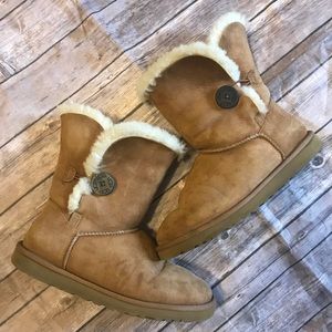 Authentic Short Bailey Button Ugg Australia Boots